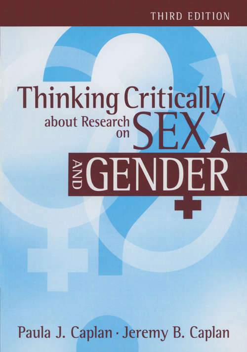 Book cover of Thinking Critically about Research on Sex and Gender (3)