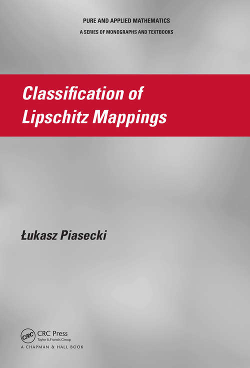 Book cover of Classification of Lipschitz Mappings