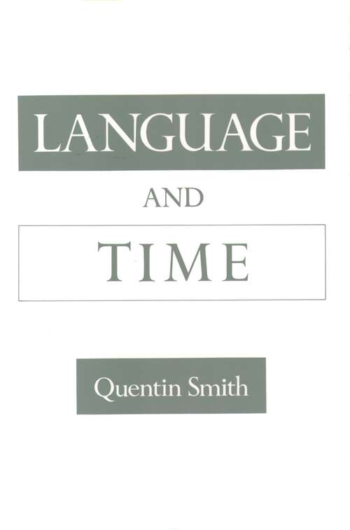 Book cover of Language and Time