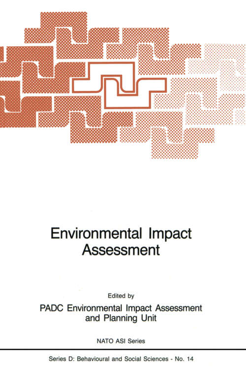 Book cover of Environmental Impact Assessment (1983) (NATO Science Series D: #14)