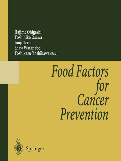 Book cover of Food Factors for Cancer Prevention (1997)