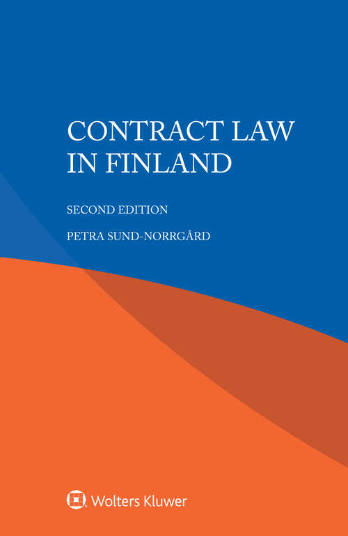 Book cover of Contract Law in Finland