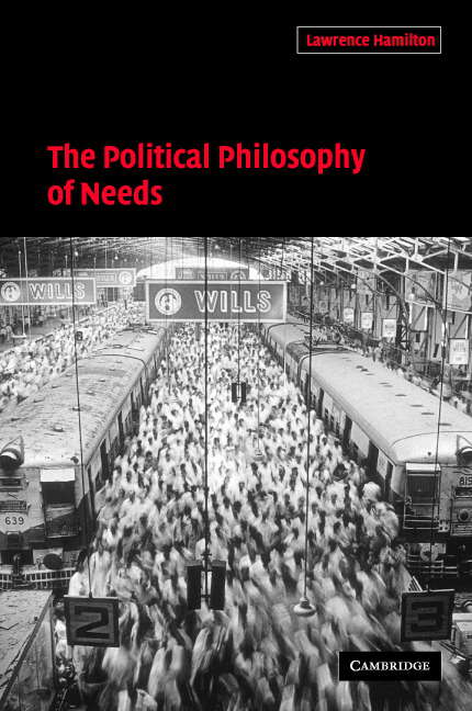 Book cover of The Political Philosophy Of Needs