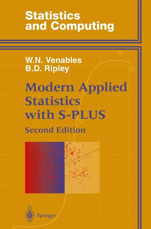 Book cover of Modern Applied Statistics with S-PLUS (2nd ed. 1997) (Statistics and Computing)