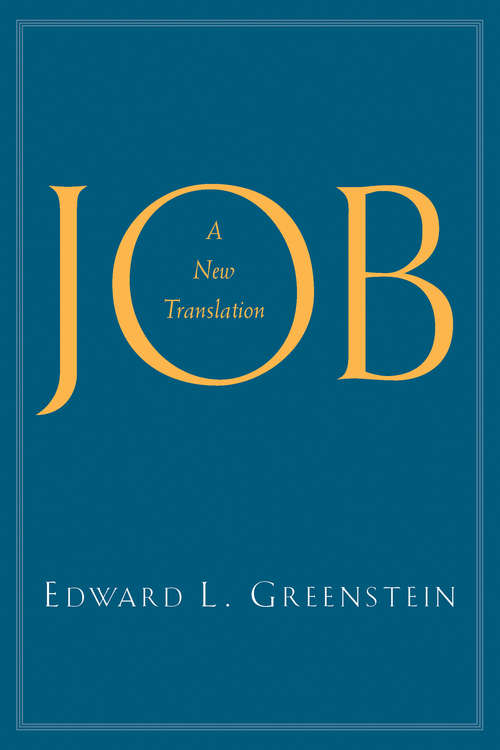 Book cover of Job: A New Translation