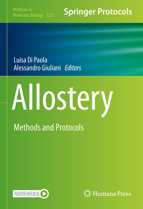 Book cover of Allostery: Methods and Protocols (1st ed. 2021) (Methods in Molecular Biology #2253)
