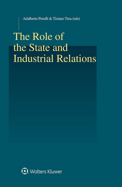 Book cover of The Role of the State and Industrial Relations