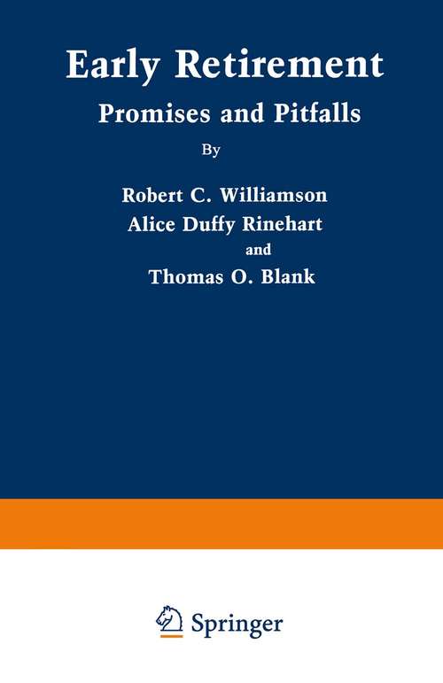 Book cover of Early Retirement: Promises and Pitfalls (pdf) (1992)
