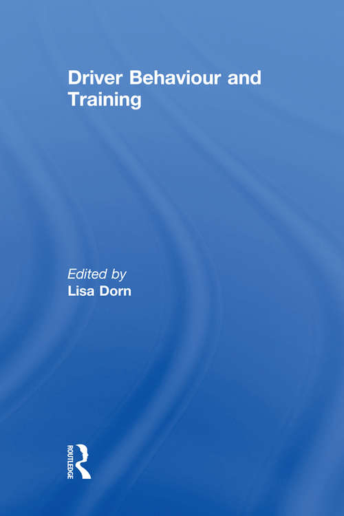 Book cover of Driver Behaviour and Training