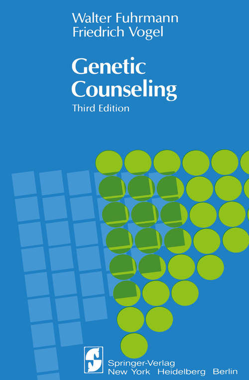 Book cover of Genetic Counseling (3rd ed. 1983)