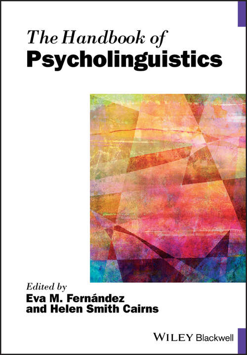 Book cover of The Handbook of Psycholinguistics (Blackwell Handbooks in Linguistics)