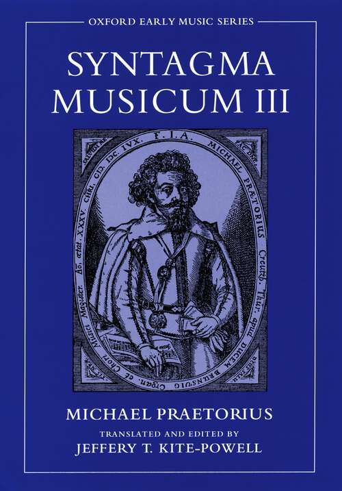 Book cover of Syntagma Musicum III (Early Music Series)
