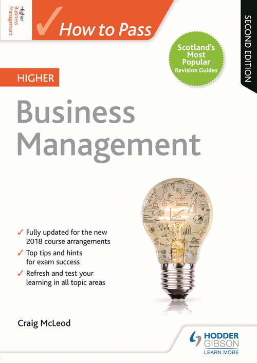 Book cover of How to Pass Higher Business Management: Second Edition Epub (How To Pass - Higher Level)