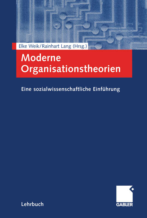 Book cover of Moderne Organisationstheorien: Eine sozialwissenschaftliche Einführung (2001)