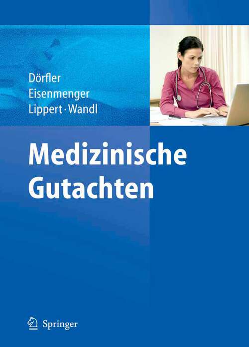 Book cover of Medizinische Gutachten (2008)