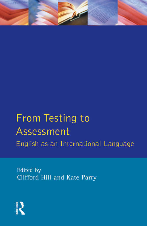 Book cover of From Testing to Assessment: English An International Language