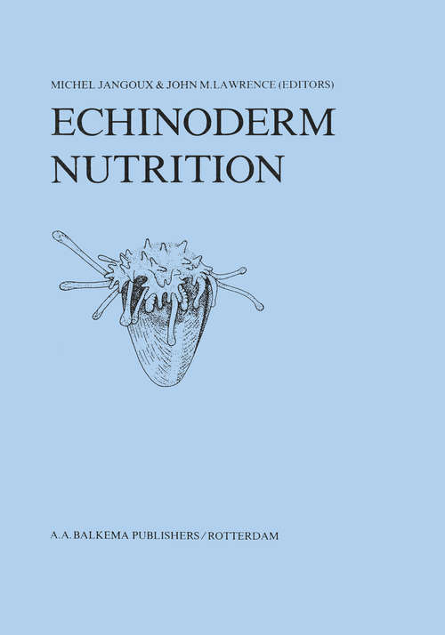 Book cover of Echinoderm Nutrition