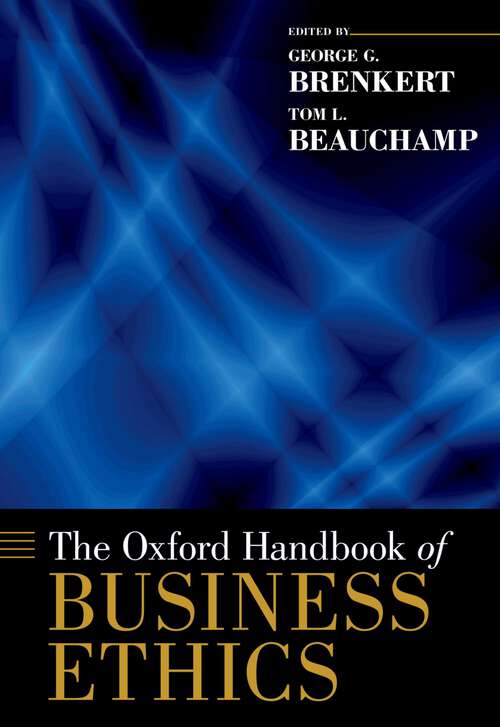 Book cover of The Oxford Handbook of Business Ethics (Oxford Handbooks)