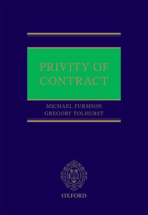 Book cover of Privity of Contract