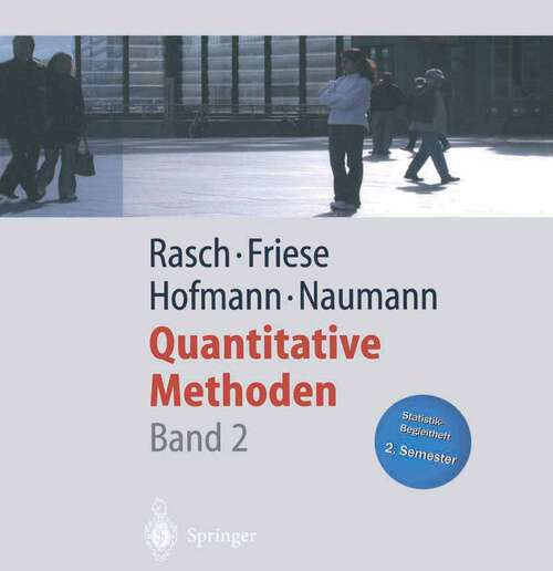 Book cover of Quantitative Methoden Band 2 (2004) (Springer-Lehrbuch)