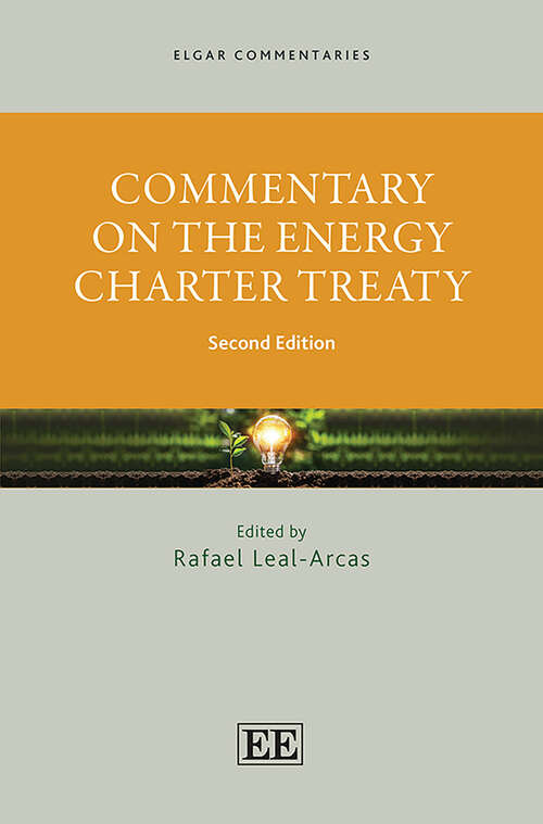 Book cover of Commentary on the Energy Charter Treaty (Elgar Commentaries series)
