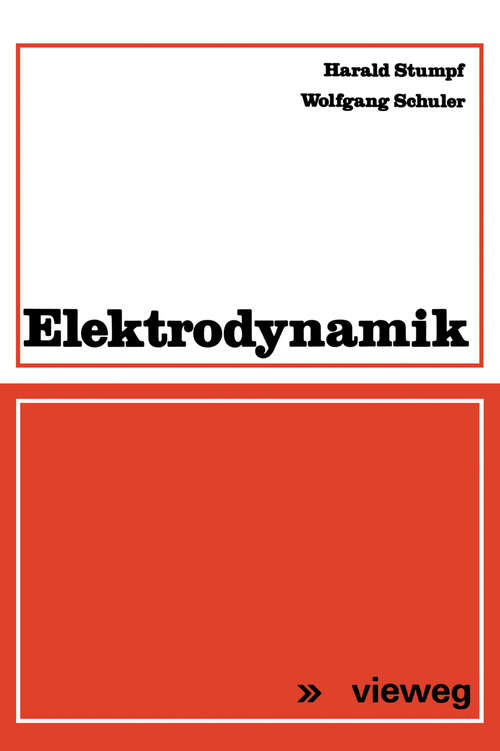 Book cover of Elektrodynamik (1973)