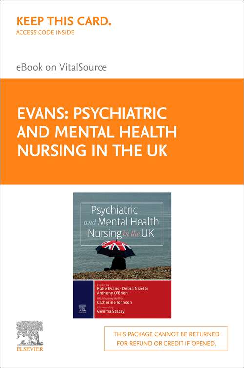 Book cover of Psychiatric and Mental Health Nursing in the UK