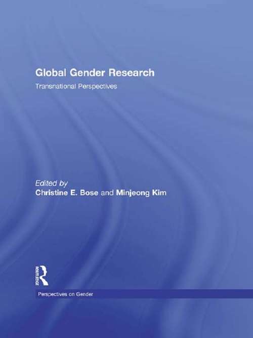 Book cover of Global Gender Research: Transnational Perspectives