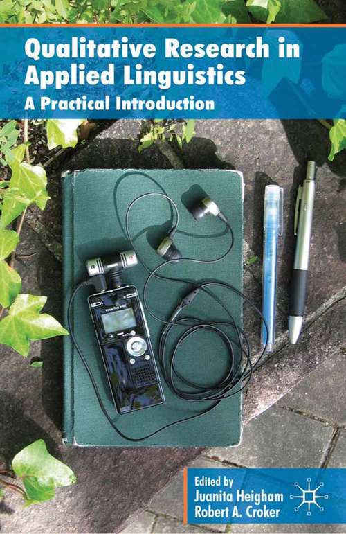 Book cover of Qualitative Research in Applied Linguistics: A Practical Introduction (2009)