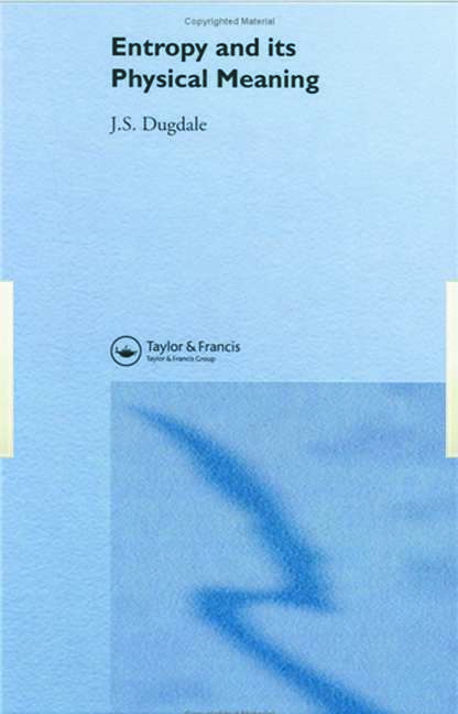 Book cover of Entropy And Its Physical Meaning (2)