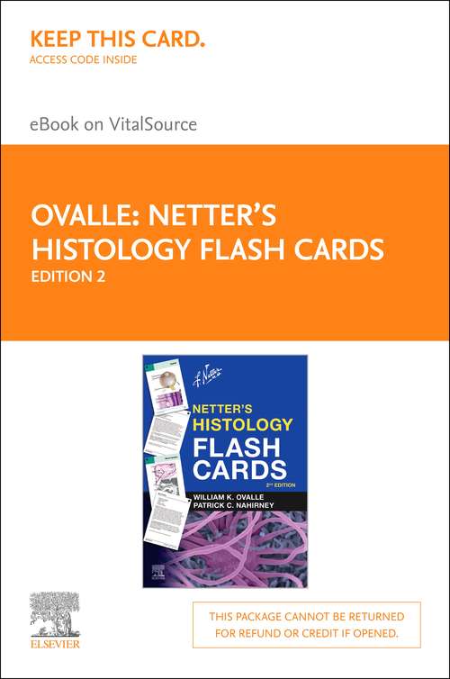 Book cover of Netter's Histology Flash Cards: A Companion to Netter's Essential Histology (Netter Basic Science)