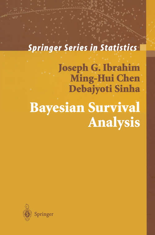 Book cover of Bayesian Survival Analysis (2001) (Springer Series in Statistics)