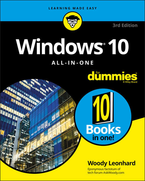 Book cover of Windows 10 All-In-One For Dummies (3)