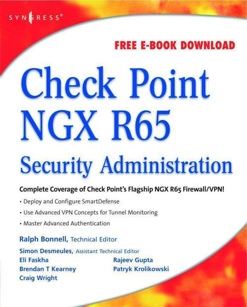 Book cover of Check Point NGX R65 Security Administration