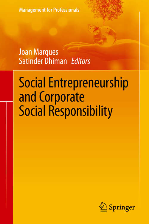 Book cover of Social Entrepreneurship and Corporate Social Responsibility (1st ed. 2020) (Management for Professionals)