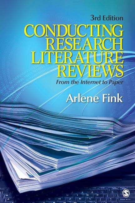 Book cover of Conducting Research Literature Reviews: From the Internet to Paper (Third Edition) (PDF)