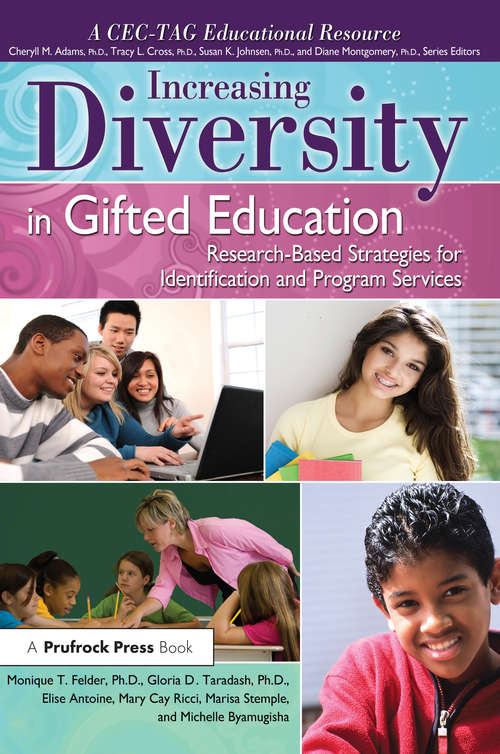 Book cover of Increasing Diversity in Gifted Education: Research-Based Strategies for Identification and Program Services