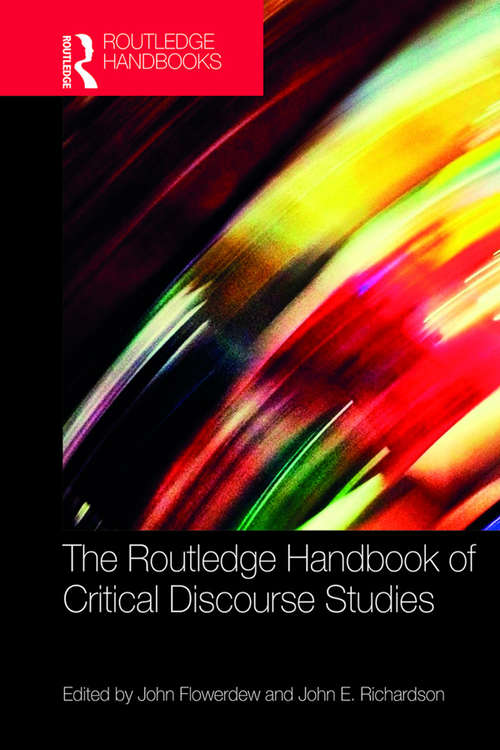 Book cover of The Routledge Handbook of Critical Discourse Studies (Routledge Handbooks in Applied Linguistics)