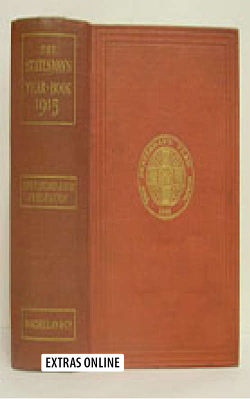 Book cover of The Statesman's Year-Book (52th ed. 1915) (The Statesman's Yearbook)