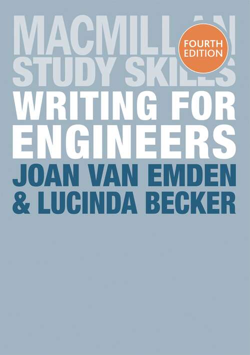 Book cover of Writing for Engineers