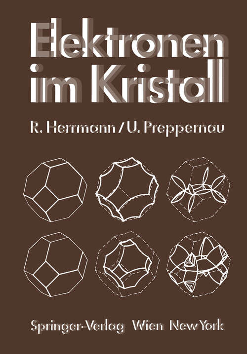 Book cover of Elektronen im Kristall (1979)