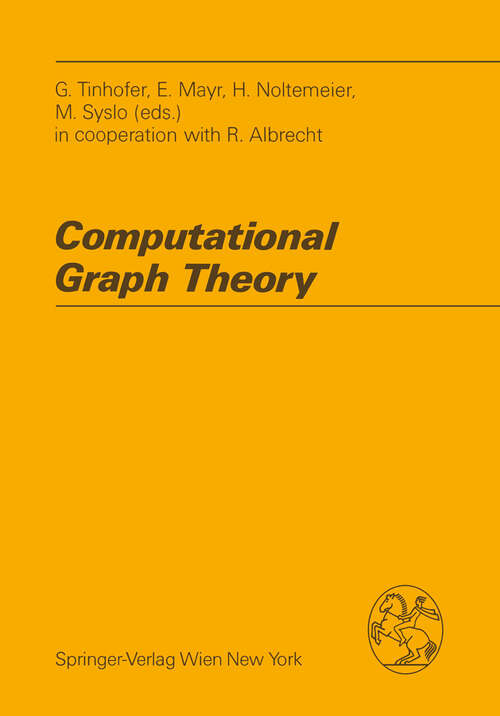 Book cover of Computational Graph Theory (1990) (Computing Supplementa #7)