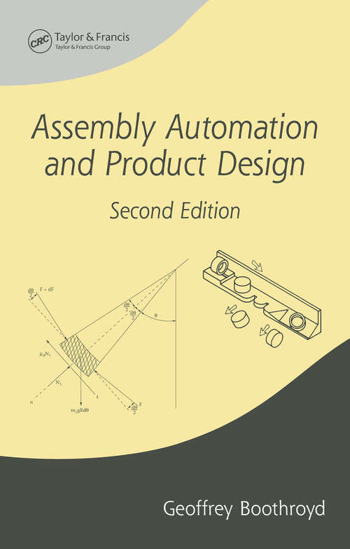 Book cover of Assembly Automation and Product Design (Manufacturing Engineering And Materials Processing Ser.)