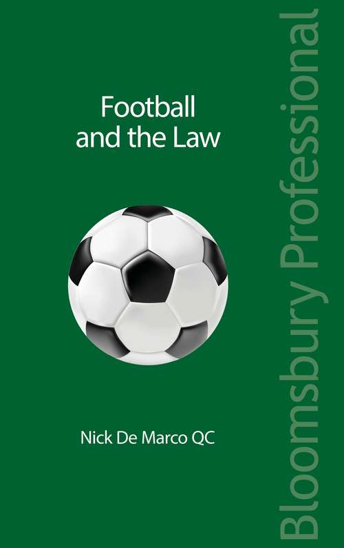 Book cover of Football and the Law