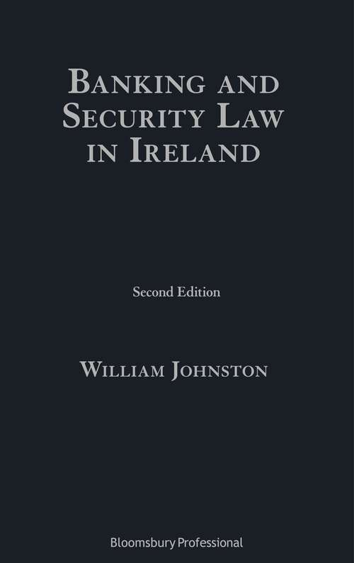 Book cover of Banking and Security Law in Ireland (2)