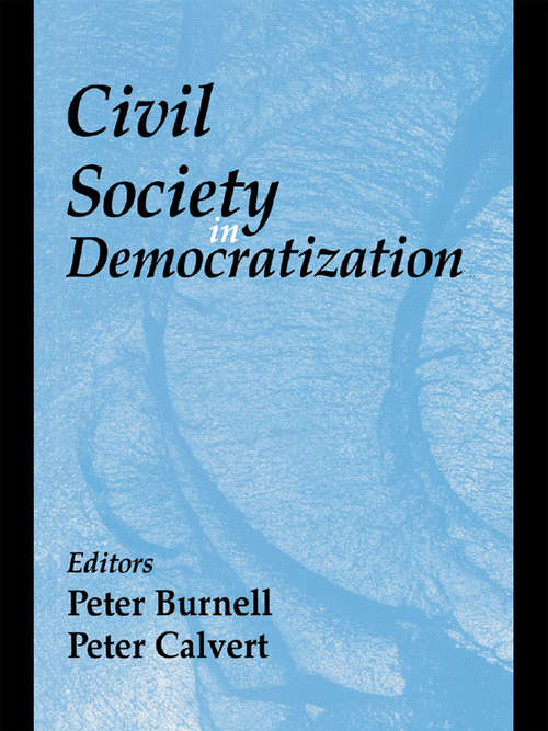 Book cover of Civil Society in Democratization (Democratization Studies)