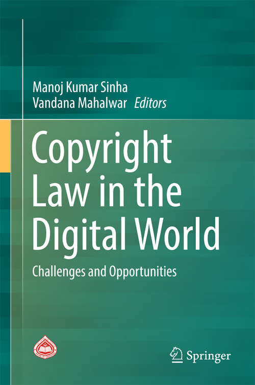 Book cover of Copyright Law in the Digital World: Challenges and Opportunities