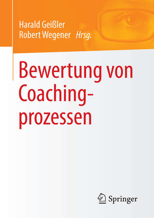 Book cover of Bewertung von Coachingprozessen (2015)