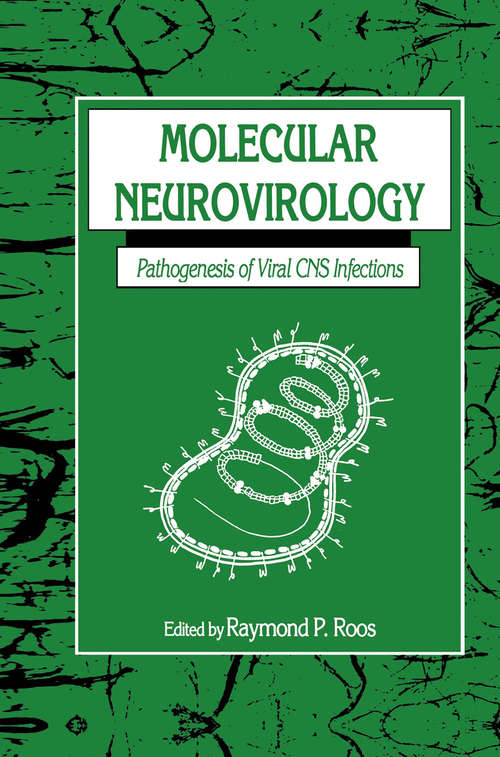 Book cover of Molecular Neurovirology: Pathogenesis of Viral CNS Infections (1992)