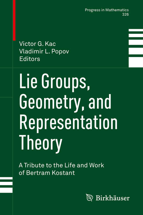 Book cover of Lie Groups, Geometry, and Representation Theory